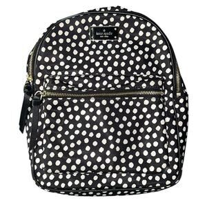 Kate Spade Black and White Polka Dot Backpack